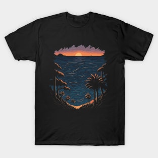 Sunset and the sea T-Shirt